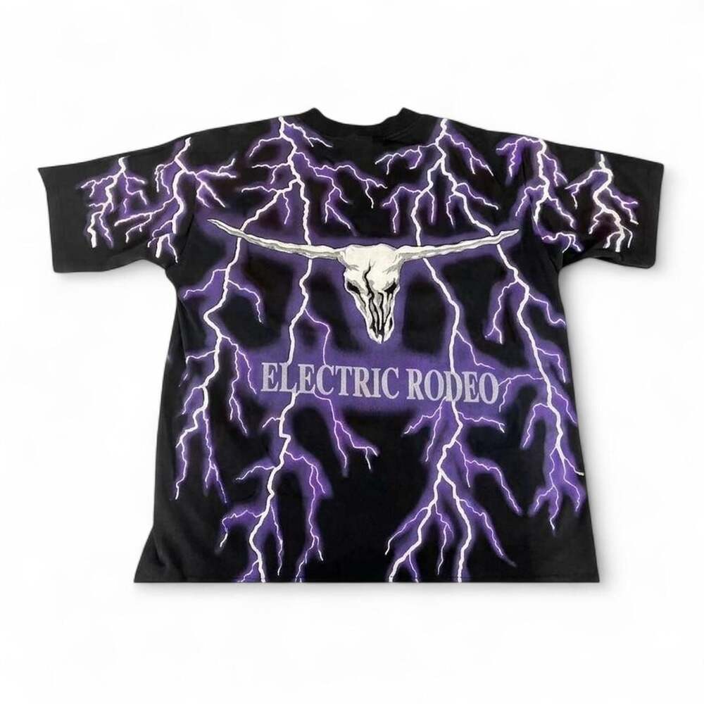 Vintage 90s Brooks & Dunn Electric Rodeo Lightning T-Shirt All Sport Single Stit